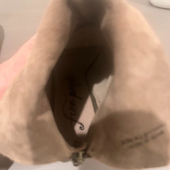 Free People Golden Road Open Toe Bootie In Moss - Picture 9 of 9